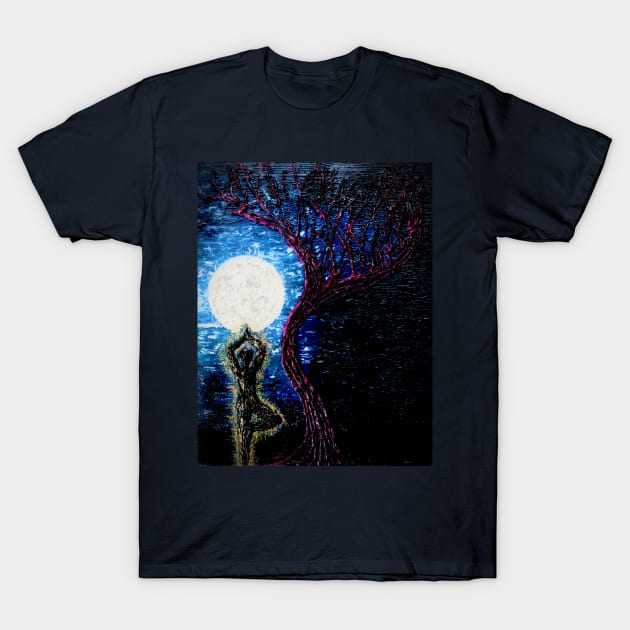 Full moon energy T-Shirt by ArtbiteCrafts